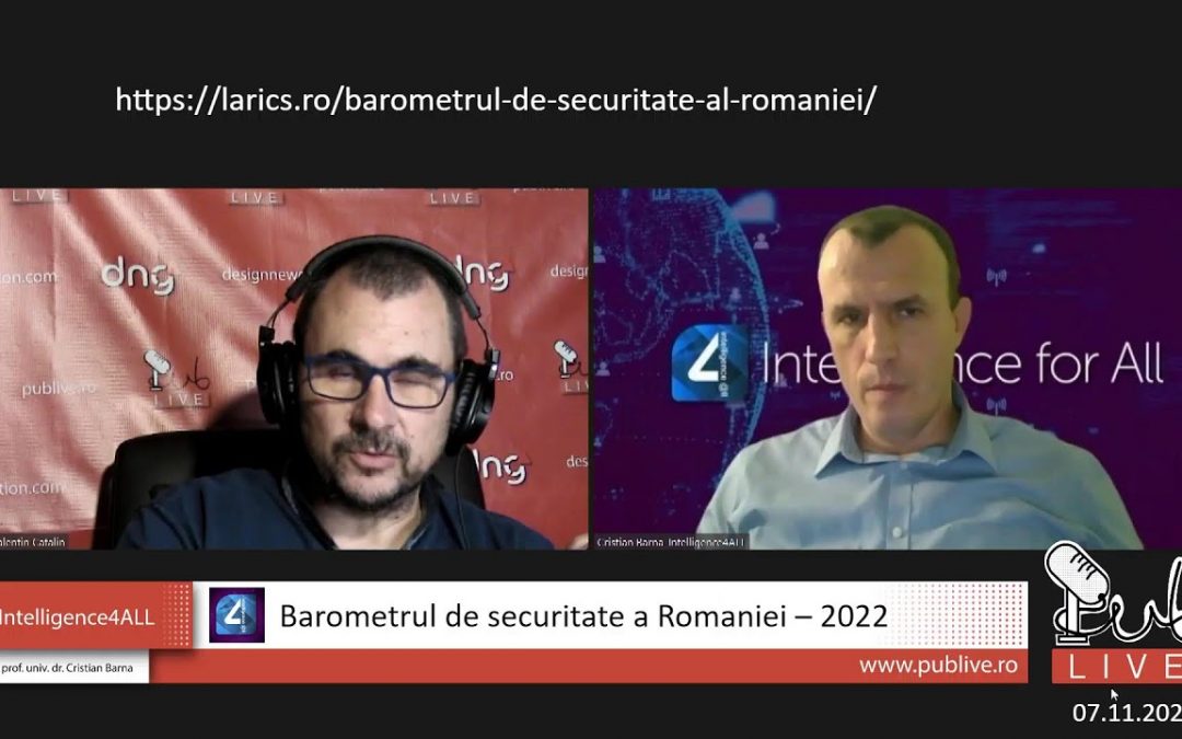Barometrul de securitate a Romaniei – 2022 // Intelligence4ALL – 07.11.2022